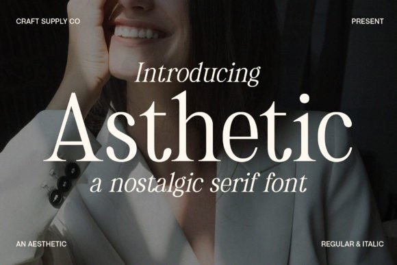 Aesthetic Serif Font for Editorial Design