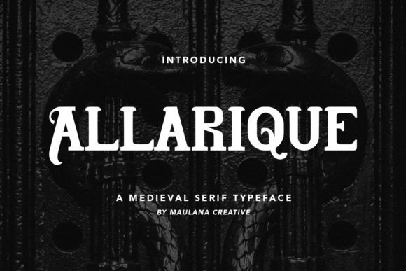Allarique Font for Handmade Creations