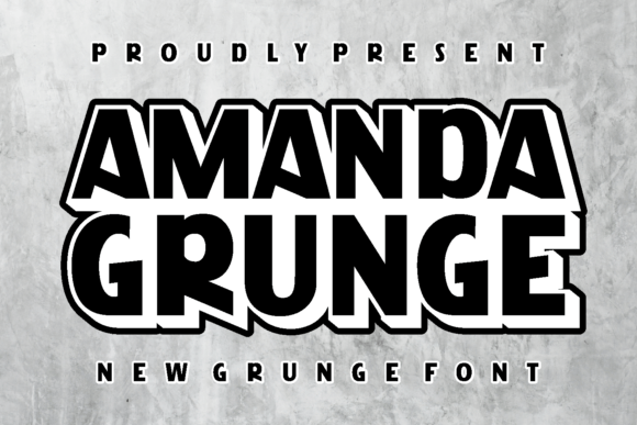 Amanda Grunge: A Display Font with Character for Web Design