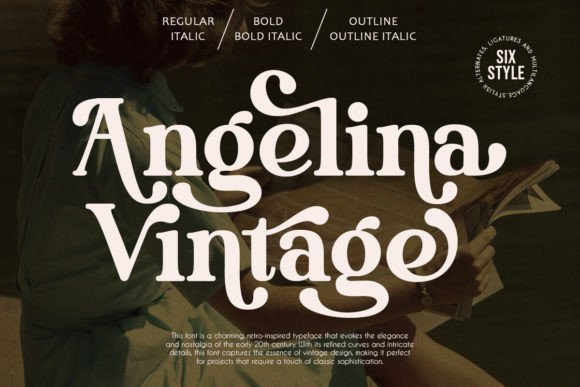 Angelina Vintage: A Serif Font with Timeless Elegance