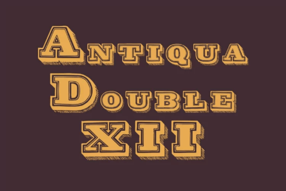 Antiqua Double XII: A Timeless Font for Branding