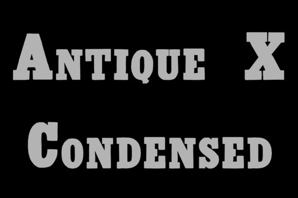 Antique X Condensed for Branding: A Stylish Serif Font