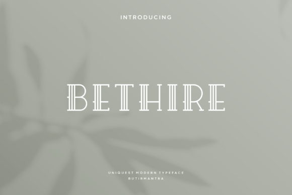 Bethire: A Modern Serif Font for Editorial Elegance