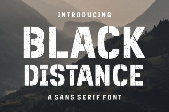 Black Distance: A Polished Font for Small Business Branding