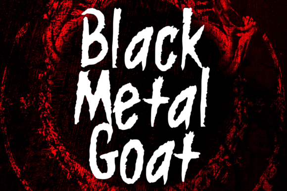 Black Metal Goat Font for Web Design