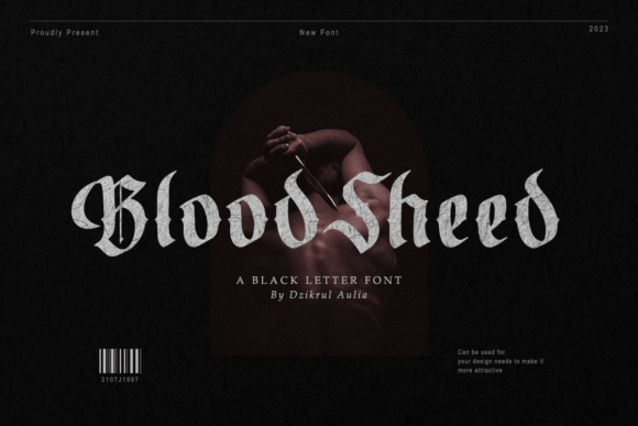 Blood Sheed Font Review for Design Projects
