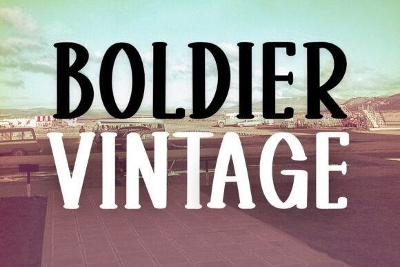Boldier Vintage: A Warm Slab Serif Font for Modern Branding