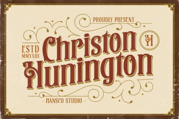 Christon Hunington: A Vintage Font for Modern Web Design