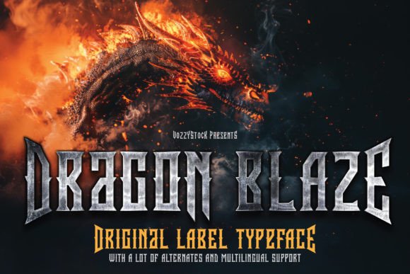 Dragon Blaze Font for Bold Web Design
