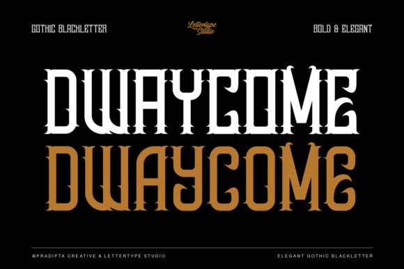 Dwaycome Font for a Polished Brand Identity
