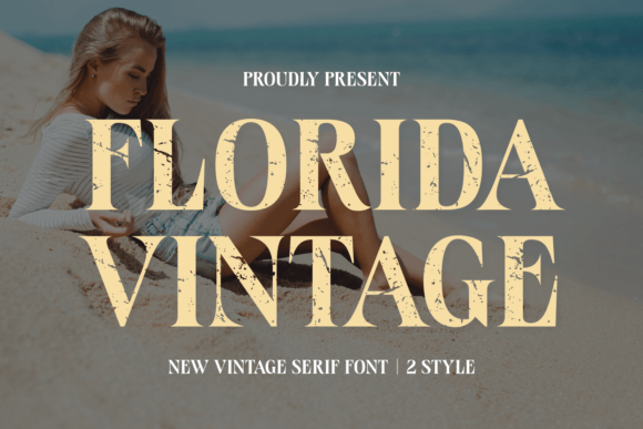 Florida Vintage Font in Handmade Creations