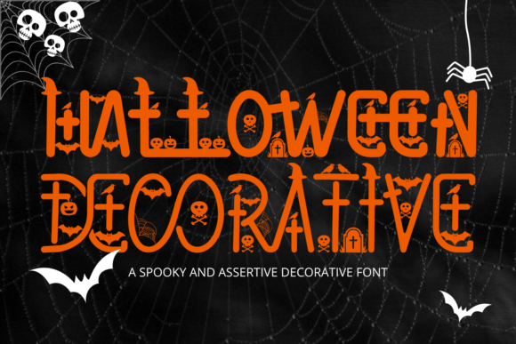Halloween Decorative Font for Branding Projects
