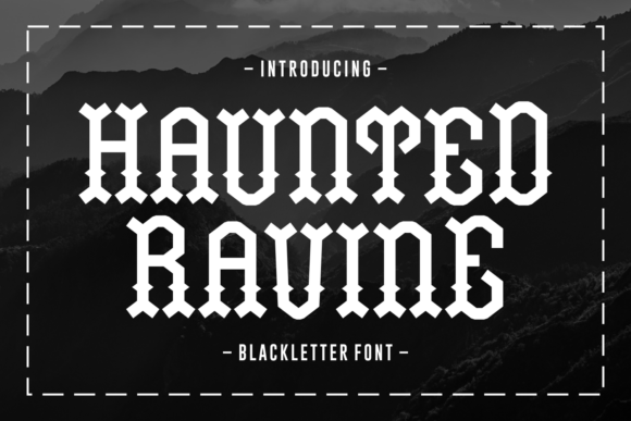 Haunted Ravine Font for Web Design