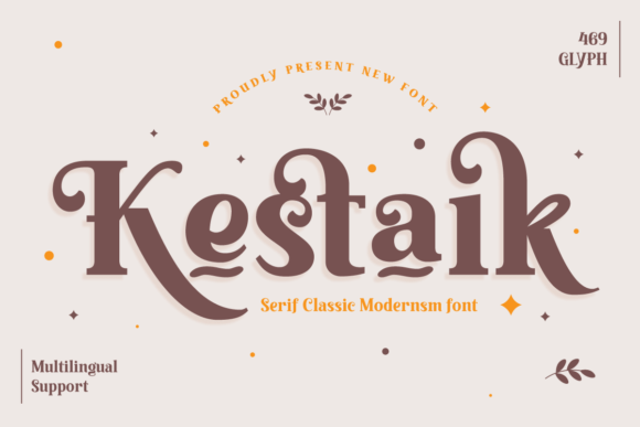 Kestaik Serif Font for Timeless Editorial Design