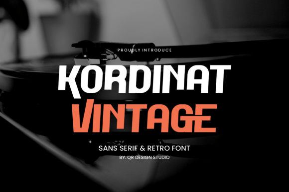 Kordinat Vintage: A Bold Sans Serif for Modern Typography