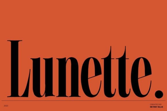 Lunette Serif Font for Web Design