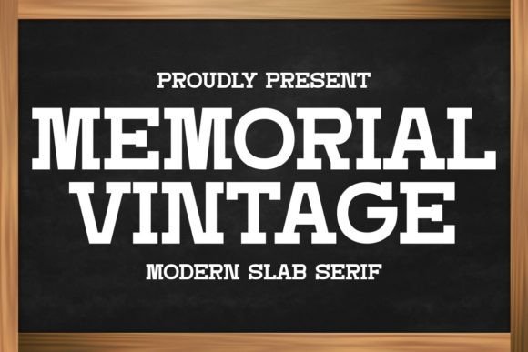 Memorial Vintage Slab Serif Font for Handmade Creations
