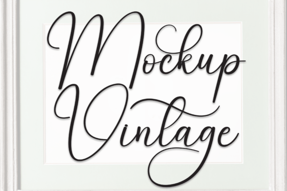 Mockup Vintage Font for Timeless Branding