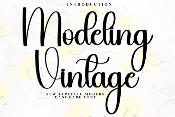 Modeling Vintage: A Timeless Font for Handmade Creations