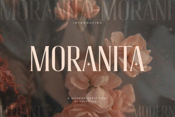 Modern Serif Font Moranita for Editorial Design