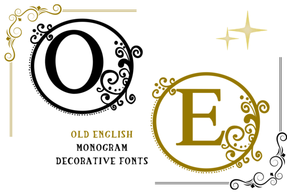 Old English Monogram for Branding and Design