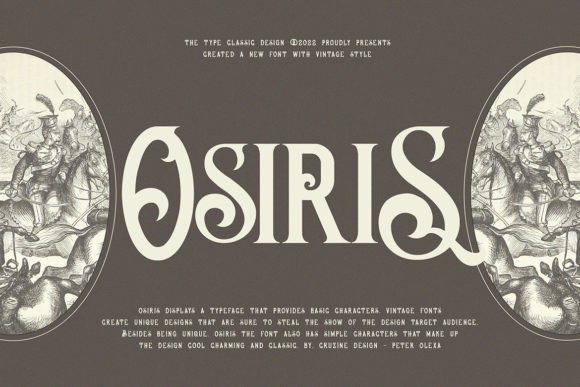Osiris: A Vintage Serif Font for Modern Web Design