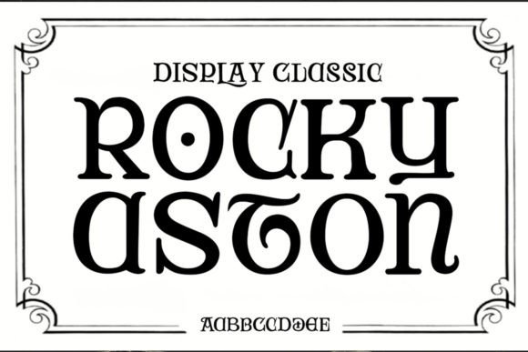 Rocky Aston Font for Handmade Creations