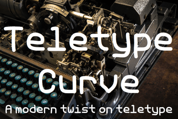 Teletype Curve: A Vintage-Inspired Font for Handmade Creations