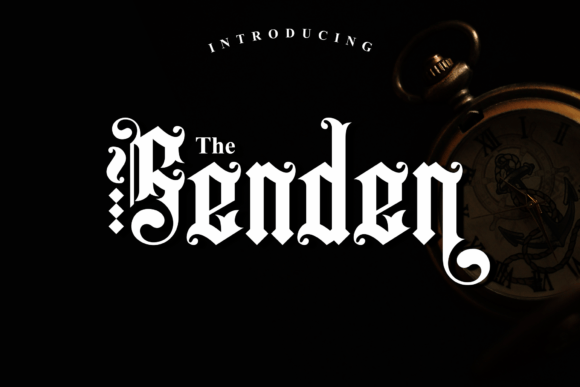 The Senden: A Bold Blackletter Font for Editorial Design