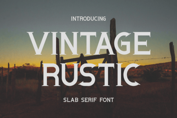 Vintage Rustic Font for Editorial Design