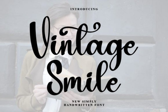 Vintage Smile Font for Handmade Creations